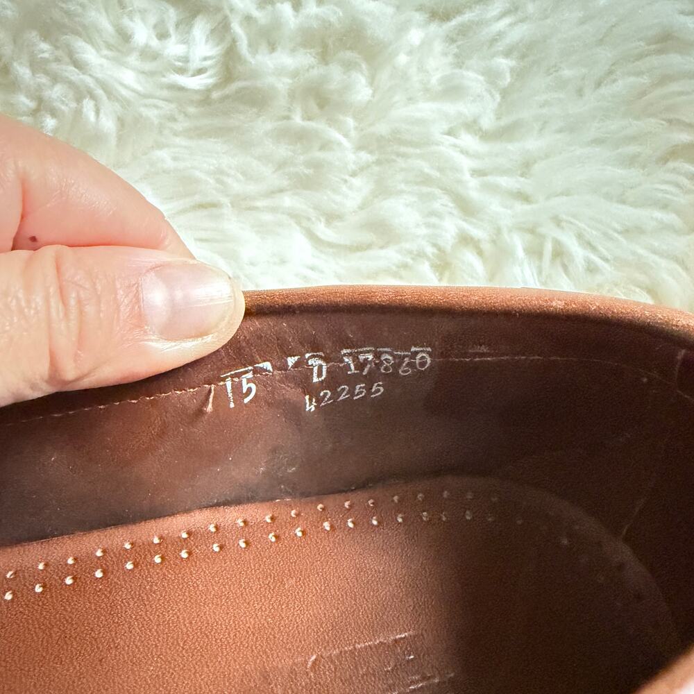 Allen Edmonds Nashua brown slip on loafers - Picture 3 of 6
